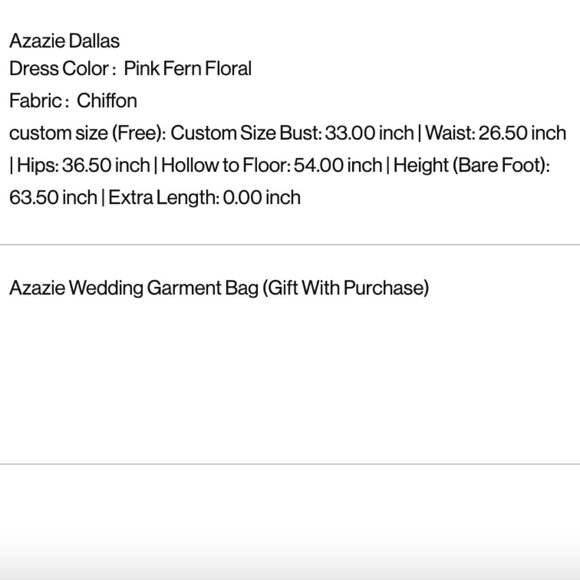 Azazie Dallas Dress in Pink Fern - A2 petitte. - Picture 2 of 3